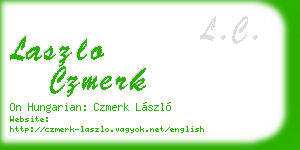 laszlo czmerk business card